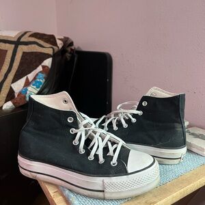Black Platform Converse